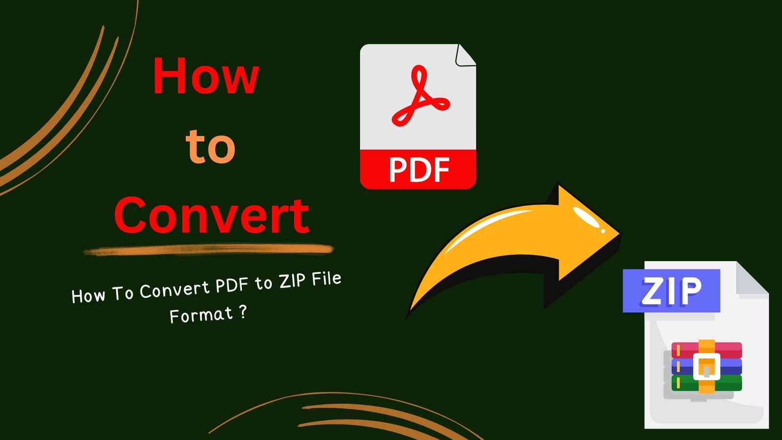 How To Convert PDF to ZIP File Format ?